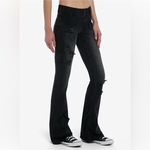Hot Topic Black Flare Jeans